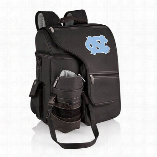 Picnic Time 641-00-176-414-0 Turismo University Of North Carolina Tar Heels Digital Print Backpack In Black