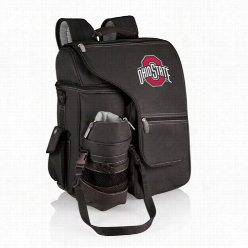 Picnic Time 641--00-175-444-0 Tturismo Ohio State Buckeyes Digital Print Backpack In Black