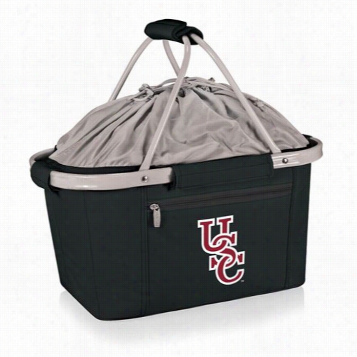 Picnic Time 645-00-175-522-0 Metro University Of South Carolina Gamecocks Embroider Basket In Black