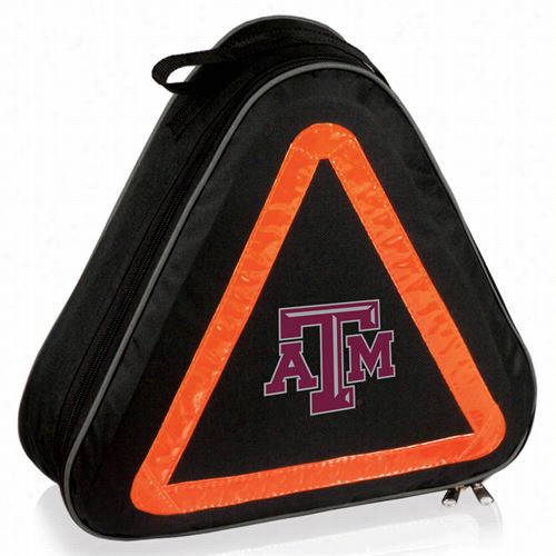 Picnic Time 699-00-179-566 4 -0 Tsxas A And  Muniversity Aggies Digital Print Roadside Emergenccy Kit In Black