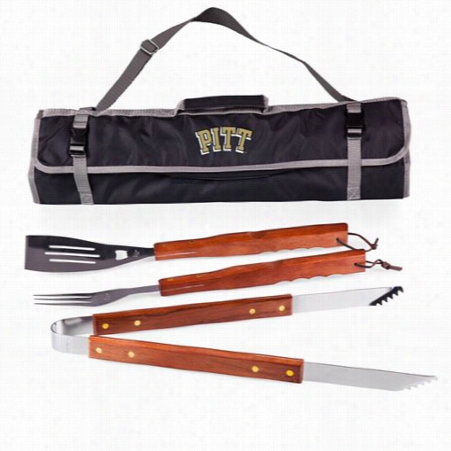 Picnic Time 749-03-175-504-0 University Of Pittsburgh Panthers Digital Newspaper Bbq Tote In Black