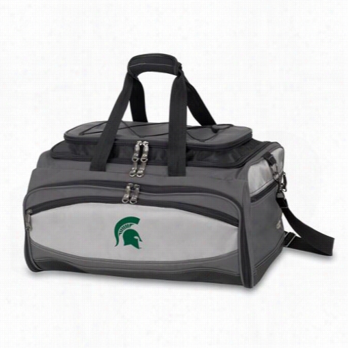 Picnic Time 750-00-175-35-0 Buccaneer Michigan State Spzrtans Digial Print Cooler And Barbecud Set In Black