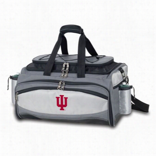 Picnic Spell 770-00-175-672-0 Vulcan Indiana U Hoosiers Embroidered Basket In Black