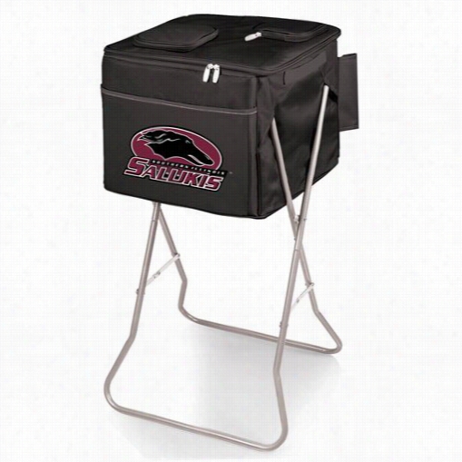 Picnic Time 780-00-179-034-1 Litigant Southern Illinois Universty Salukis Digital Print Cube In Black