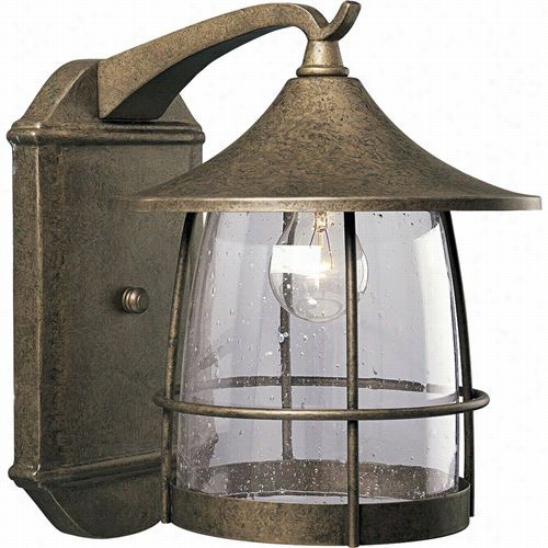 Progress Lighting P5764-8 Prairie 1 Light Cast Hanging Lantern In Burnished Chestnut