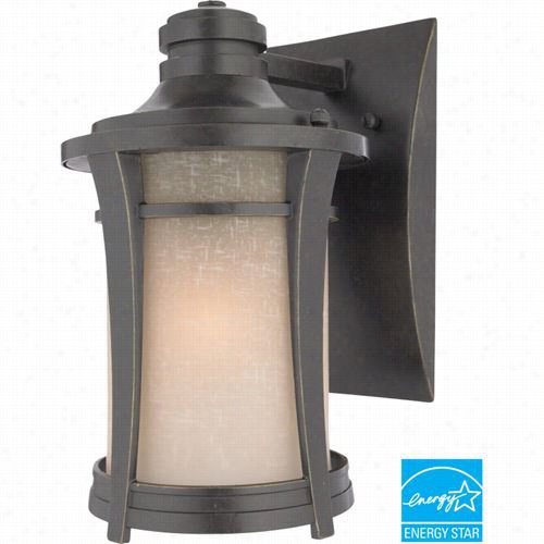 Quoizel Hy8407ibfl Harmony 6-1/2"" 1 Light Eneryg Star Outdoor Wall Ssconce In Imperial Bronze