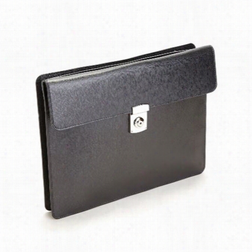 Royce Leather Rfi-d766_bk-2 Rfid Blockung Saffiaon Leather Executive Underarm Portfolio Brief