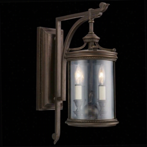 Fine Art Lamps 542281 Louvre 2 Light Outdoor Awll Mount In Fine Bronze