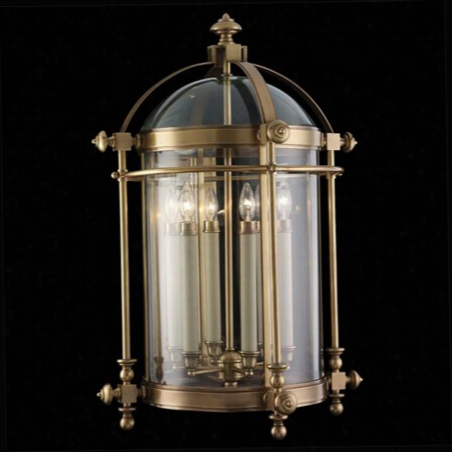 Fine Art Lamp S 614481 Portsmouth  6 Light Outdoo Rwall Sconce In Natique Solid Brass