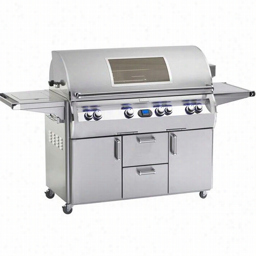 Firemagic Ee1060s-4l11 Echelon Diamond 86-1/4"q&uot; Freestanding Gas Grill With 115000 Main Burner Btus And Magic View Window