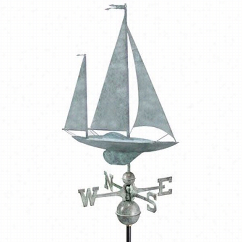 Good Directions 9907sv1 Yawl Wweathervanee In Blue Verde