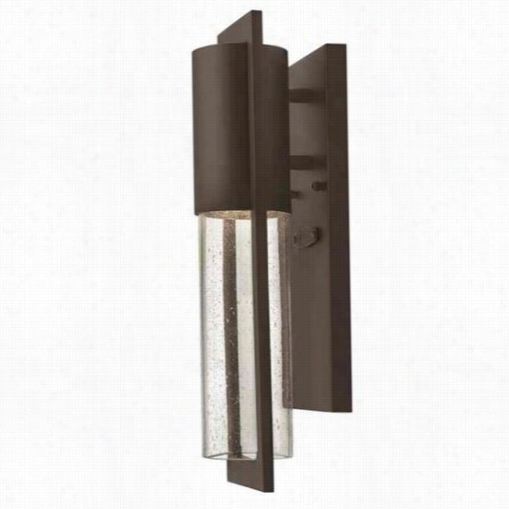 Hinkkley Lightinh 1326kz-led Dwell Mini 1 Light Led Outdoor W All Sconce In Buckeye Bronze