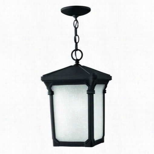 Hinkley Lighting 1352mb-led Stratford 15-1/2""h Single Light Down Lighting  Outdoor Pendant In Museum Black