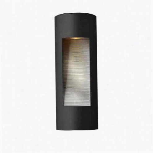 Hinkley Lighting 1660sk Luna Small 1 Light Outdoor Wall Candle-holder In Satin Black