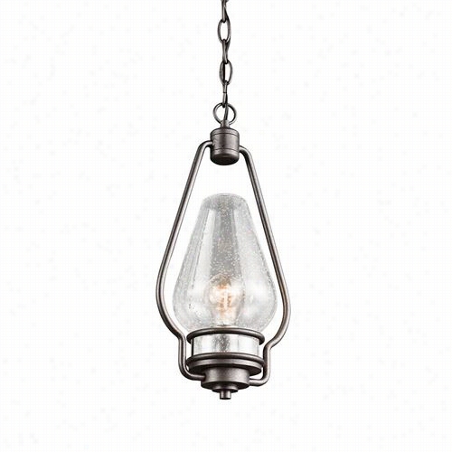 Kichler Lighting 49093av I Hanford 16-1/4"&auot; 1 Liht Outdoor  Pendant In Anvil Ion