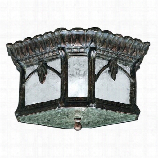 Kichler Lighting 9854ld Tournai 2 Light Outdoor Ceiling Flush Mount