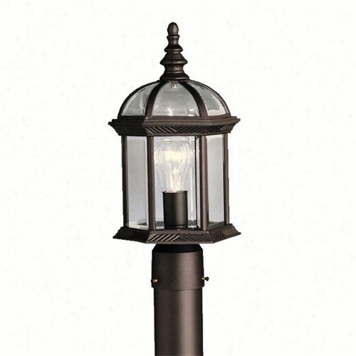 Kiichler Lighting 9935bk New Street Series 0b Black Outdoor Post Mount