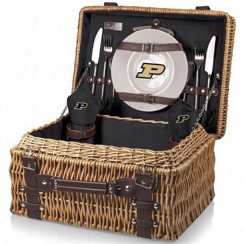 Picnic Fit Season 208-40-179-514-0 Chapion Purdue University Boilermakers Digital Print Basket In Black