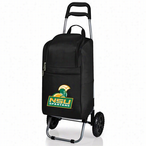 Picnic Time 545-00-175-974-0 Norfolk Ssfate Univversity Spartans Digital Print Acrt Cooler In Black