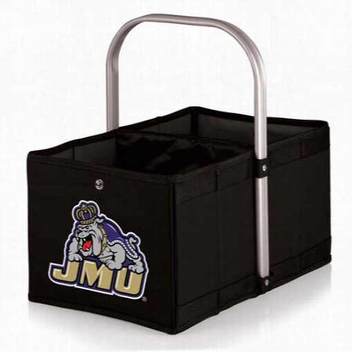 Picnic Time 546-00-179-814-0 Urban Jame S Madison University Dukes Digital Print Basket In Black