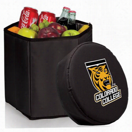 Picnic T Ime 596-00-179-774-0 Colorado Co Llege Tigers Digital Print Bongo Cooler And Seat In Black