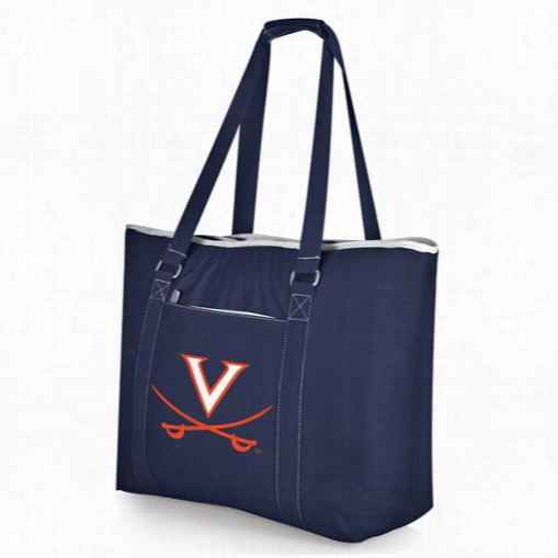 Picnic Time 598-00-138-594-0 Tahoe Univer$ity Of Virginia Cavaliers Digital Print Cooler Tote In Navy