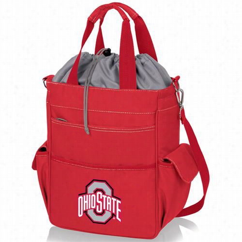 Picnic Time 614-00 Activo Ohio  State University Buckeyes Embroidered Waterproof Tote