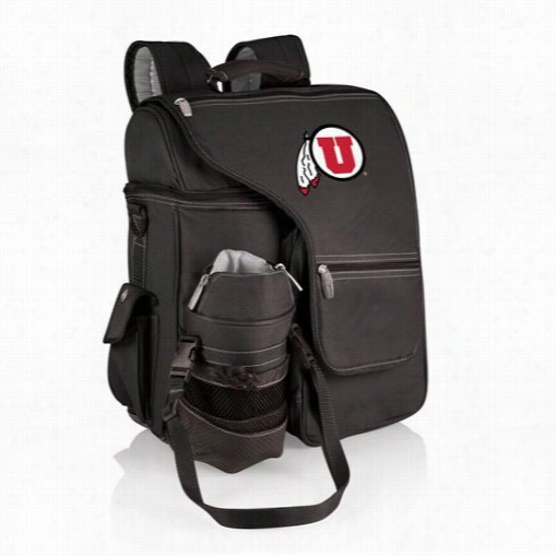 Picnic Time 641-00-195-04-1 Turism Ouniversity Of Utah Utes Digital Pfint Backpack In Black