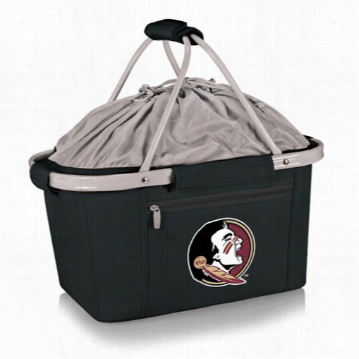 Picnic Time 645-00-175-174-0 Metro Florida State Seminoles Digital Print Basket In Lback