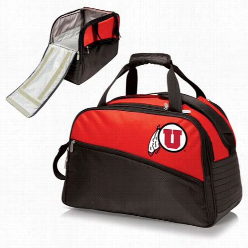 Picnic Time 617-00-10 0-024-1s Tratus University Of Utah Utes Digital Print Duffel Bag In Red