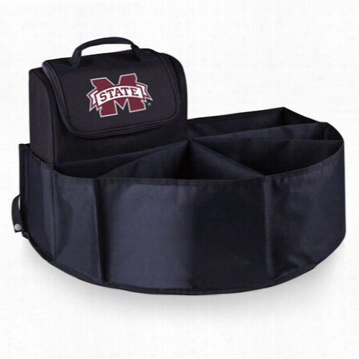 Picnic Time 715-00-197-384-0 Mississippi State University Digital Print Trunk Boss In Blak With Cooler