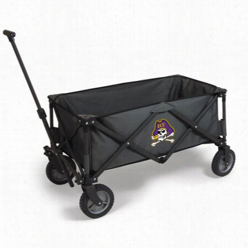 Picnic Time 739-0-679-874-0 Adventure East Carolina Pirates Digital Print Wagon In Dark Grey/black