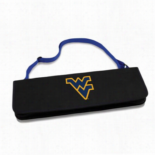 Picnic Time 747-03-137-834-0 Metro West Virrginia University Mountaineers Digital Print Bbq Tote In Blue