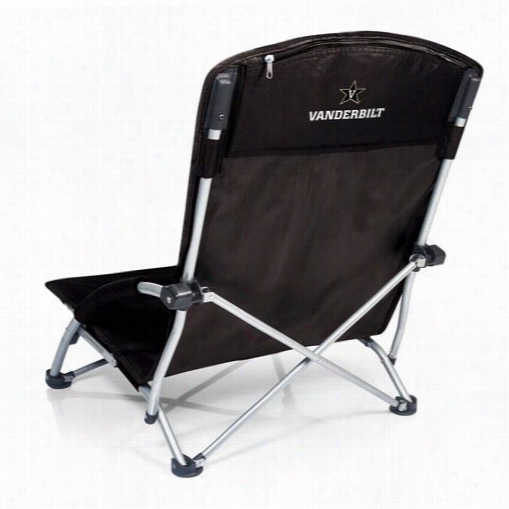 Picnic Time 792-00-175-584-0 Tranquiity Vanderbilt University Commodoroes Digital Print Chair In Black