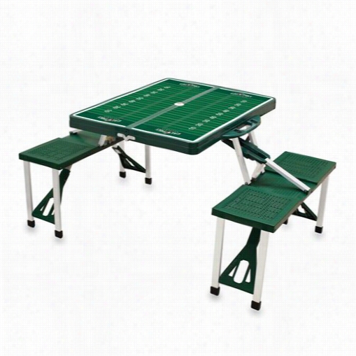 Picnic Time 811-00-121-905-0 Cal Poly Mustangs Diigtal Print Picnic Sport Table In Green