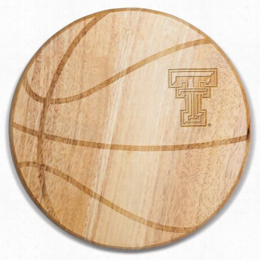 Picnic Time 8400-00-505-573-0 Texas Tech Red Raiders Engraving Free Throw Cutting  Board In Natural Wood