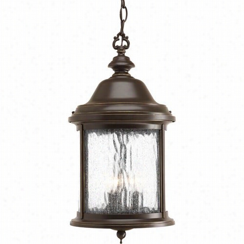 Progrss Lighting P5550-20 Ashmore 3 Light Exterior Pendant In Antiq Ue Bornze