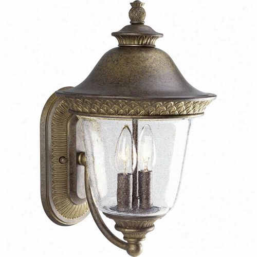 Progress Lighting P5718-86 Savannah 2 Light Wll Lantern In Burnished Chestnut