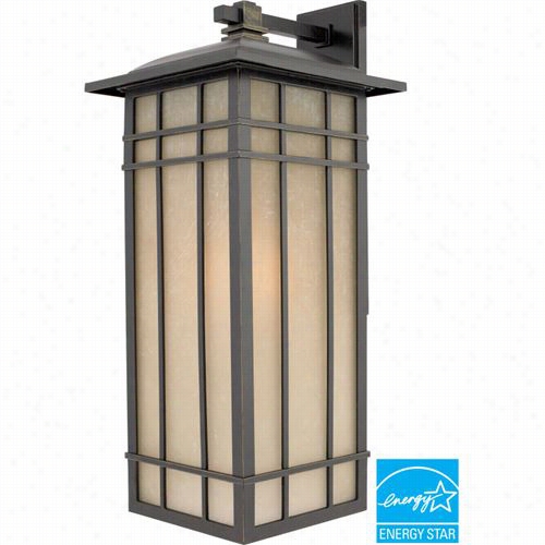 Quoizel Hce8411ibfl Hillcrestt 2-1/2"" 1 Window Energy Star Oudoor Wall Sconce In Imperial Bronze