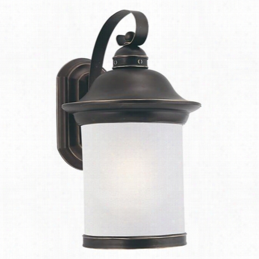 Sea Gull Lighting 89192ble-71 Hermitage 15-1/4"" 1 Light Outdoor Wall Lantern In Antique Bbronze