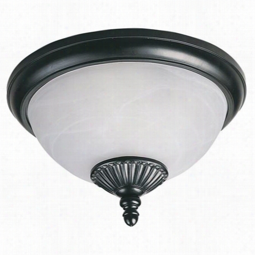 Sea Gull Lighting 89248pble=12 Yorktown 2 Light Fluorescent Outdoor Close To Ceiling In Black