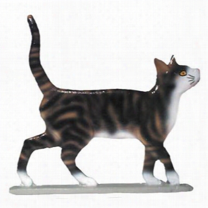 Whitehall 65112 30"" Cat  Weathervane - Rooftop Black