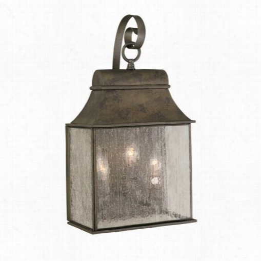 World Imports Wi6131306 Revere 18-3/4"" 3 Light Outdoor Wall Sconce In Fle Mish