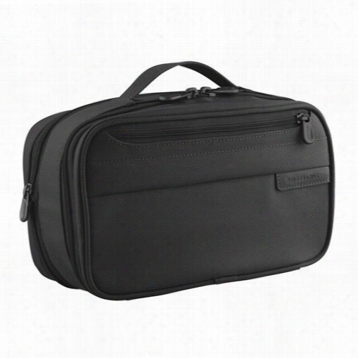 Briggs & Riley 115xbk Baseline Expandable Toiletry Bag In Black