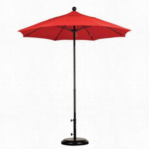 California Umbrella Effo758 7.5' Compllete Fiberglass Pulley Open Market Umbrell A