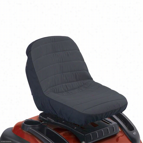 Classic Accessories 12324 Classic Medium Deluxe Tractor Seat Cover In Black