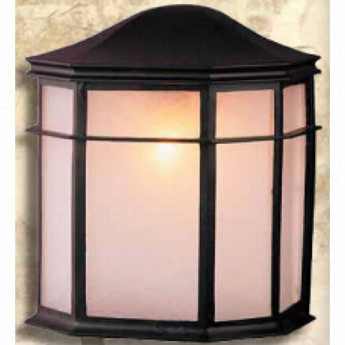 Craftmade Z103-05 Cast Aluminum 1 Light Outdoor Wall Sconce In Matte Bla Ck With Frosted Glass