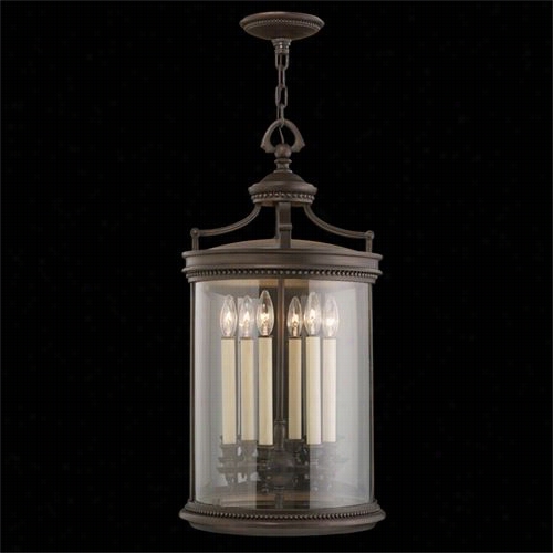 Fine Art Lamps 538182 Louvre 6 Light Exterior Hanging Lantern In  Fine Bronze