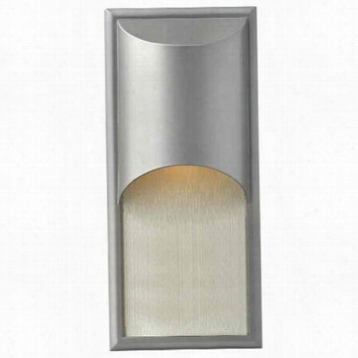 Hinkley Lighting 1834tt Acscade 1 Llight Walk Sconce In Titanium