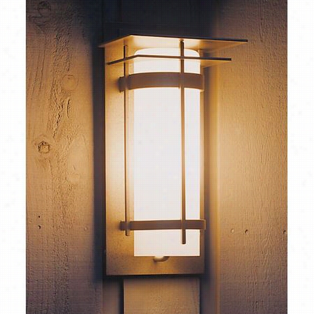 Hubbardton Forge 305993d Bahded 16-1/5"" H 1 Aspect Wall Sconce Outdoor